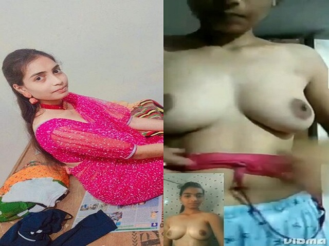 Desi Girl Stripping Bra Boobs Show Viral Footage